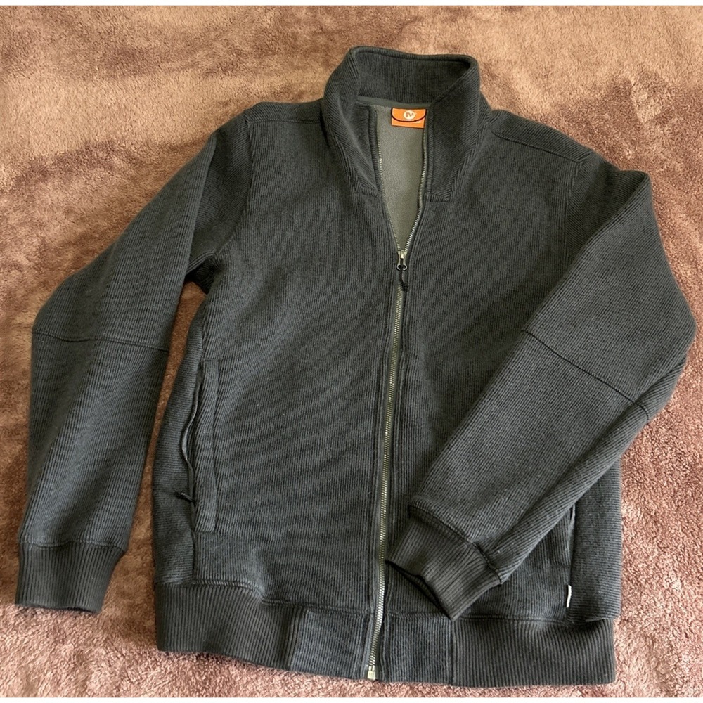Merrell Big Sky Fleece‎ Lined Wool Blend Jacket Grey Men's Sz S/p Fits Like Med